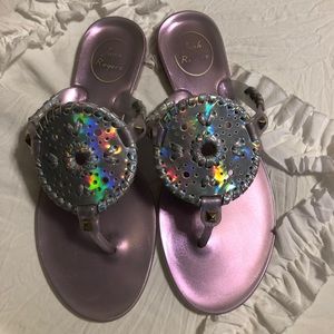 Jack Rogers Iridescent Georgica Jelly Sandal